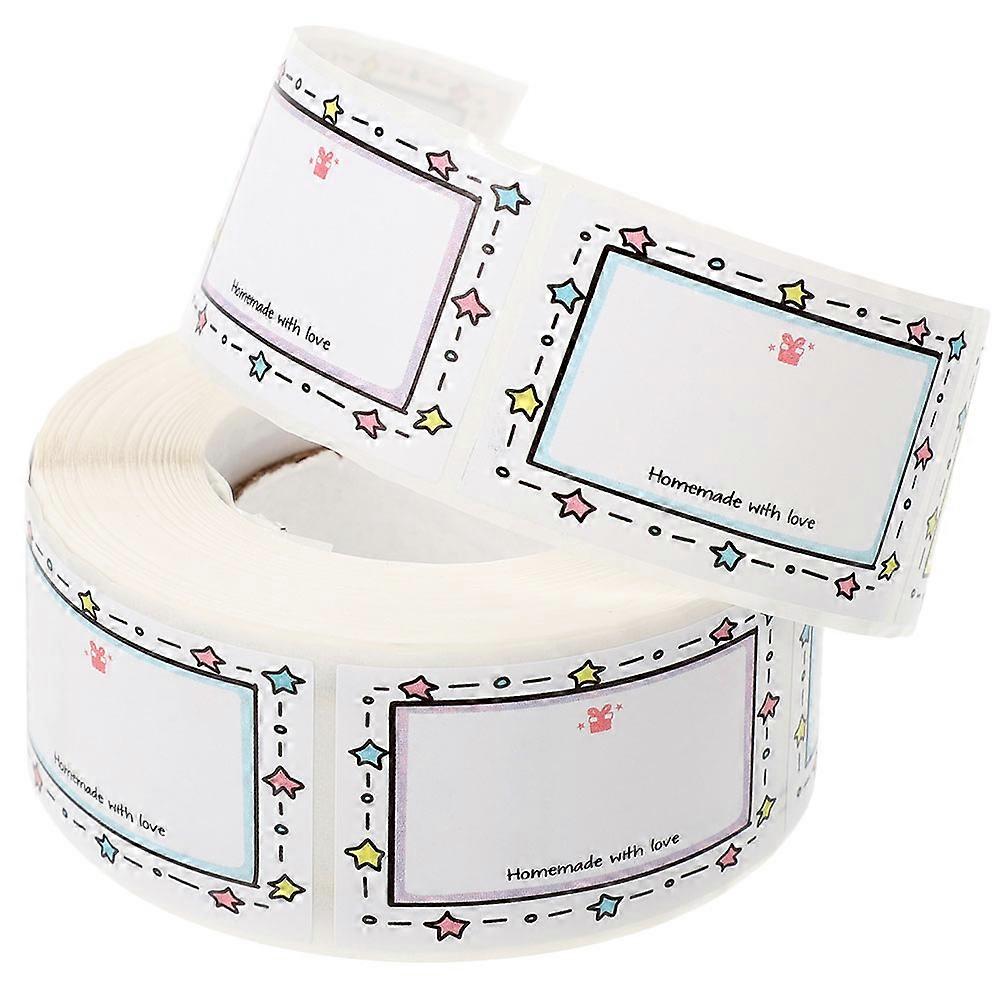 Waterproof Label Sticker Roll for Food Containers with Adhesive 1 Roll