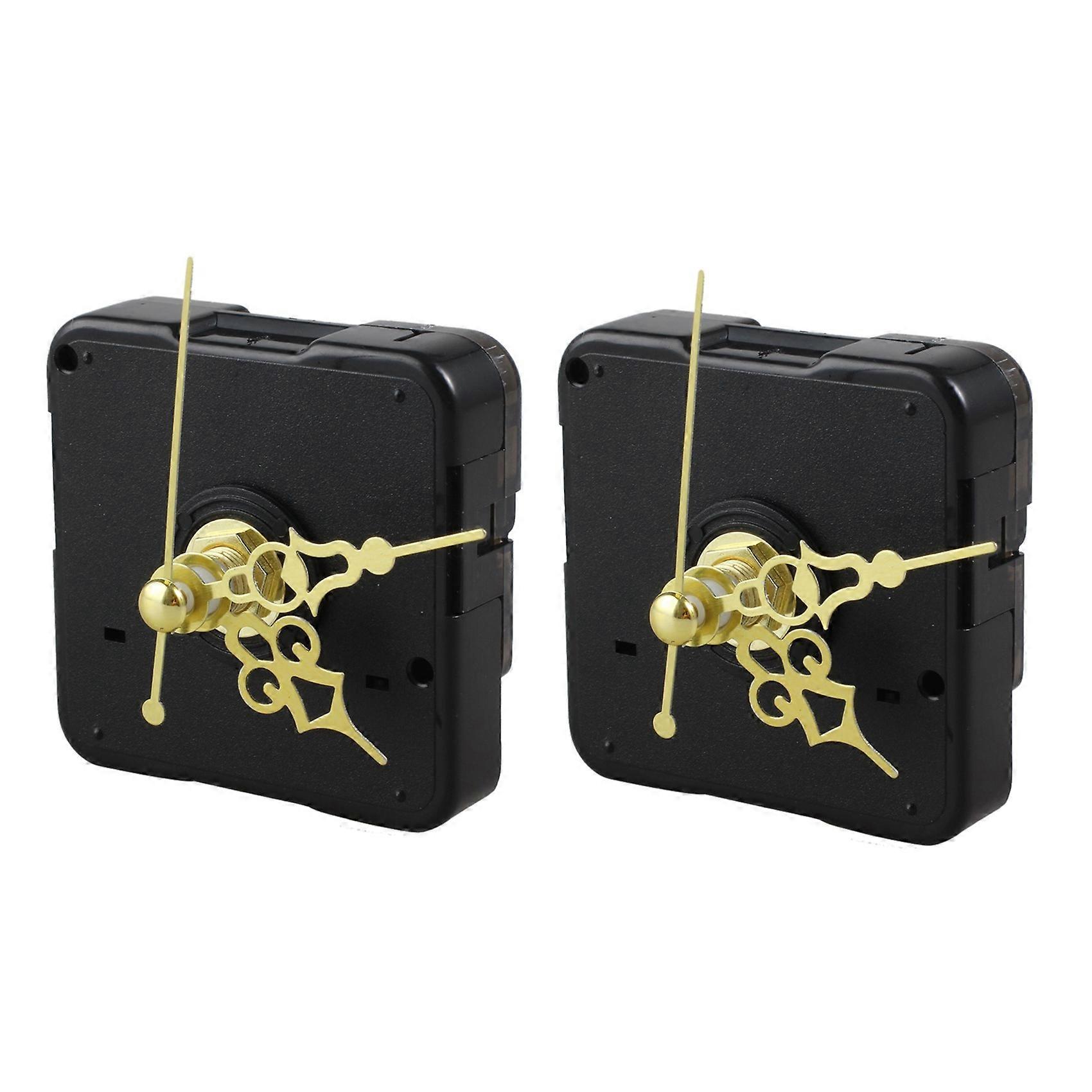 2X DIY Clock Metal Texture Creative Wall Clock Retro Wall Clock Movement Accessories