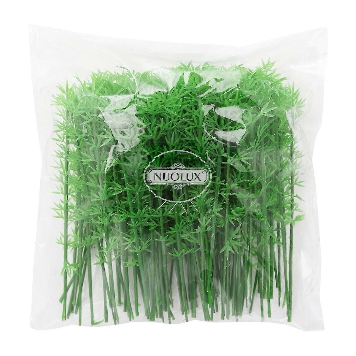 Nuolux Green Model Bamboo Trees for Landscape Model 2Pcs Plastic Pack