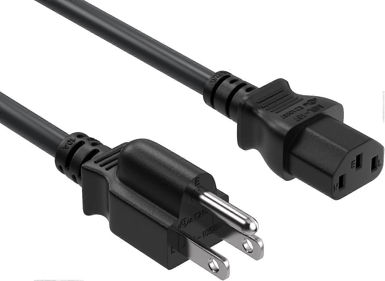 Power Cord 5ft UL Listed 3 Prong Replacement Cable NEMA 515P to C13 for Amplifier Electronics