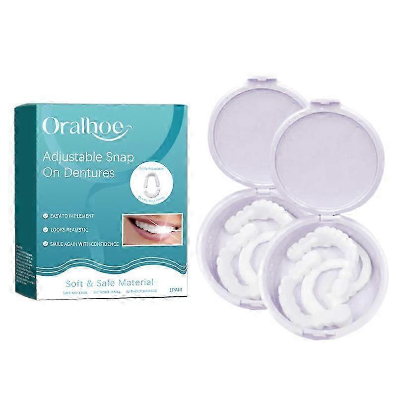 Veenora Clip-On Veneers, Lonryd Smileflex, Adjustable Snap-On Teeth