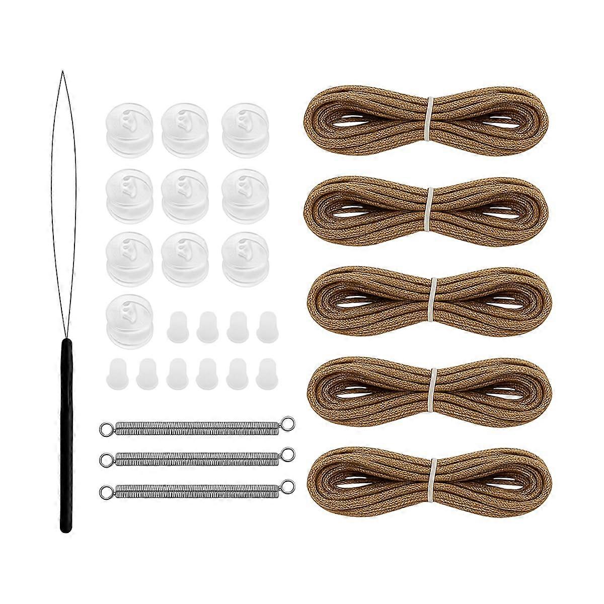 RV Pleated Shade  Kit with Durable Cords for Camper and Travel Trailer Window Blind Replacement