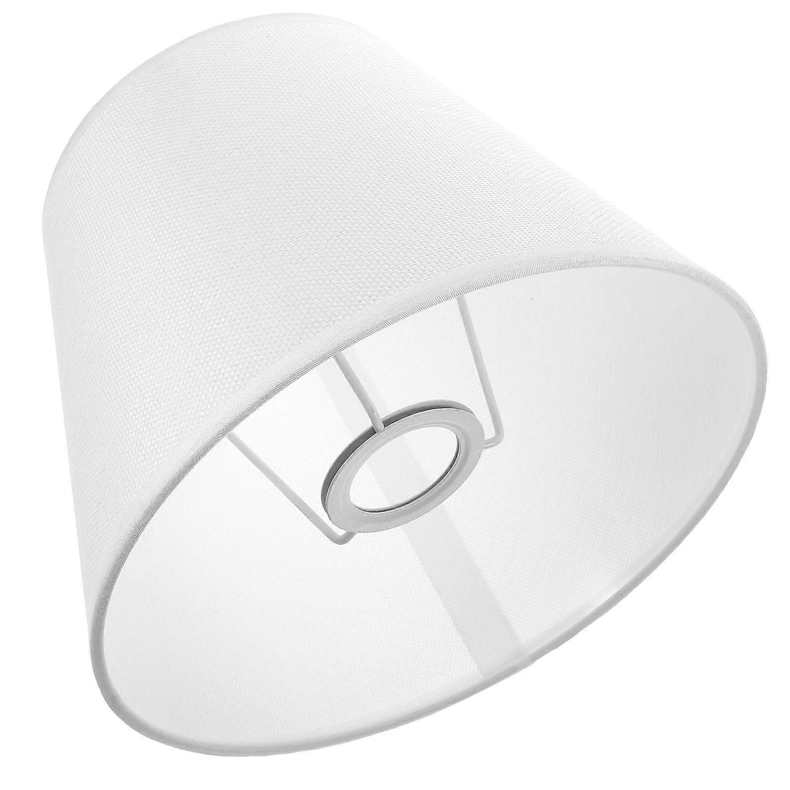 Ivory White Fabric Lampshade for Table Lamp and Bedside Nightstand, Warm Ambient Lighting