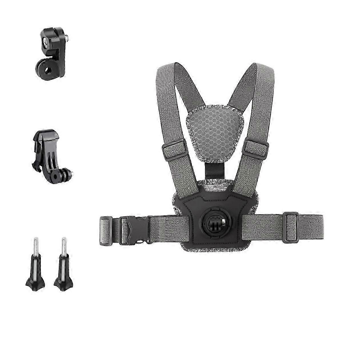 Adjustable Chest Mount Harness Strap for Action Camera Accessories Combo A