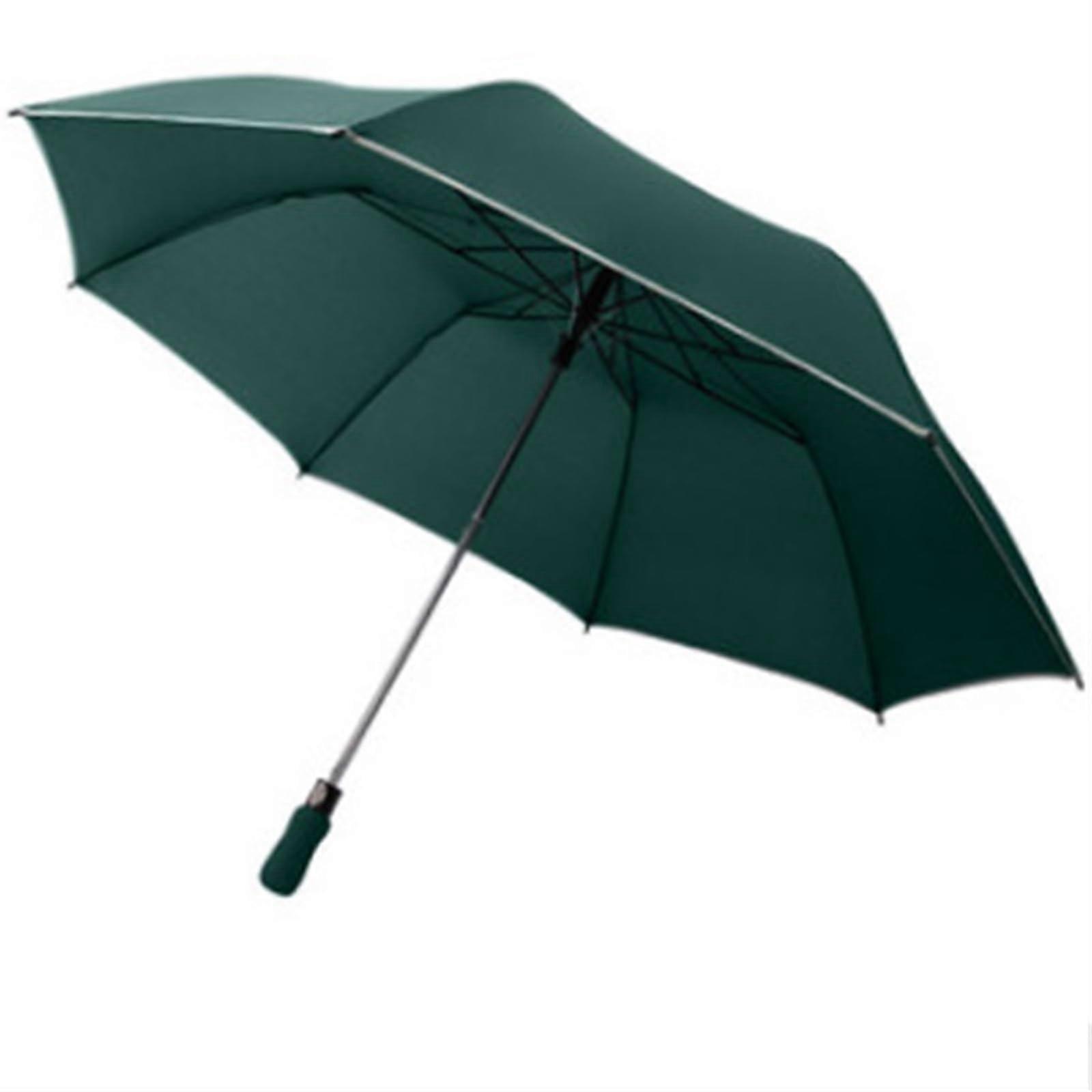 Windproof Golf Umbrella Large Automatic OneHand Reverse Folding Green