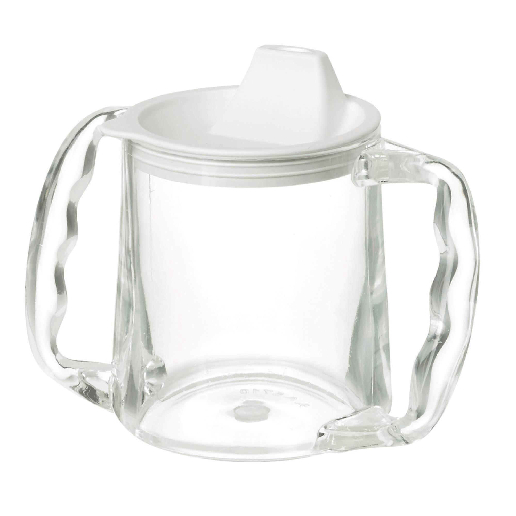 Adaptive Drinking Mug with TwoHandled Ergonomic Grip, Large Spout, 300ml SpillResistant Cup