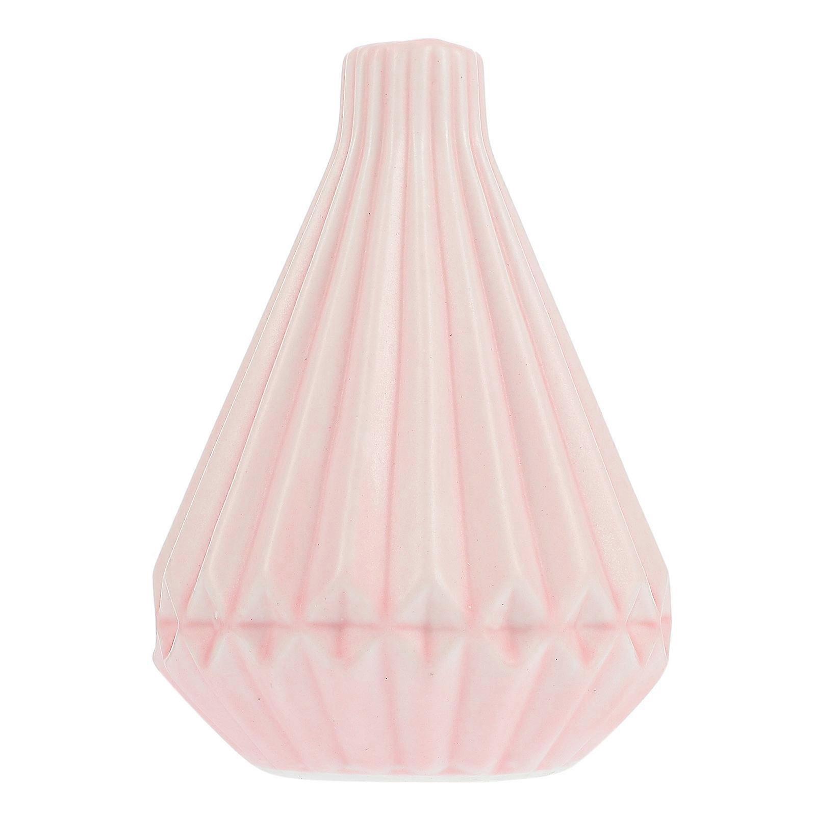 Decorative Vase for Storage Use Tabletop Ceramic Vase Ornament Pink