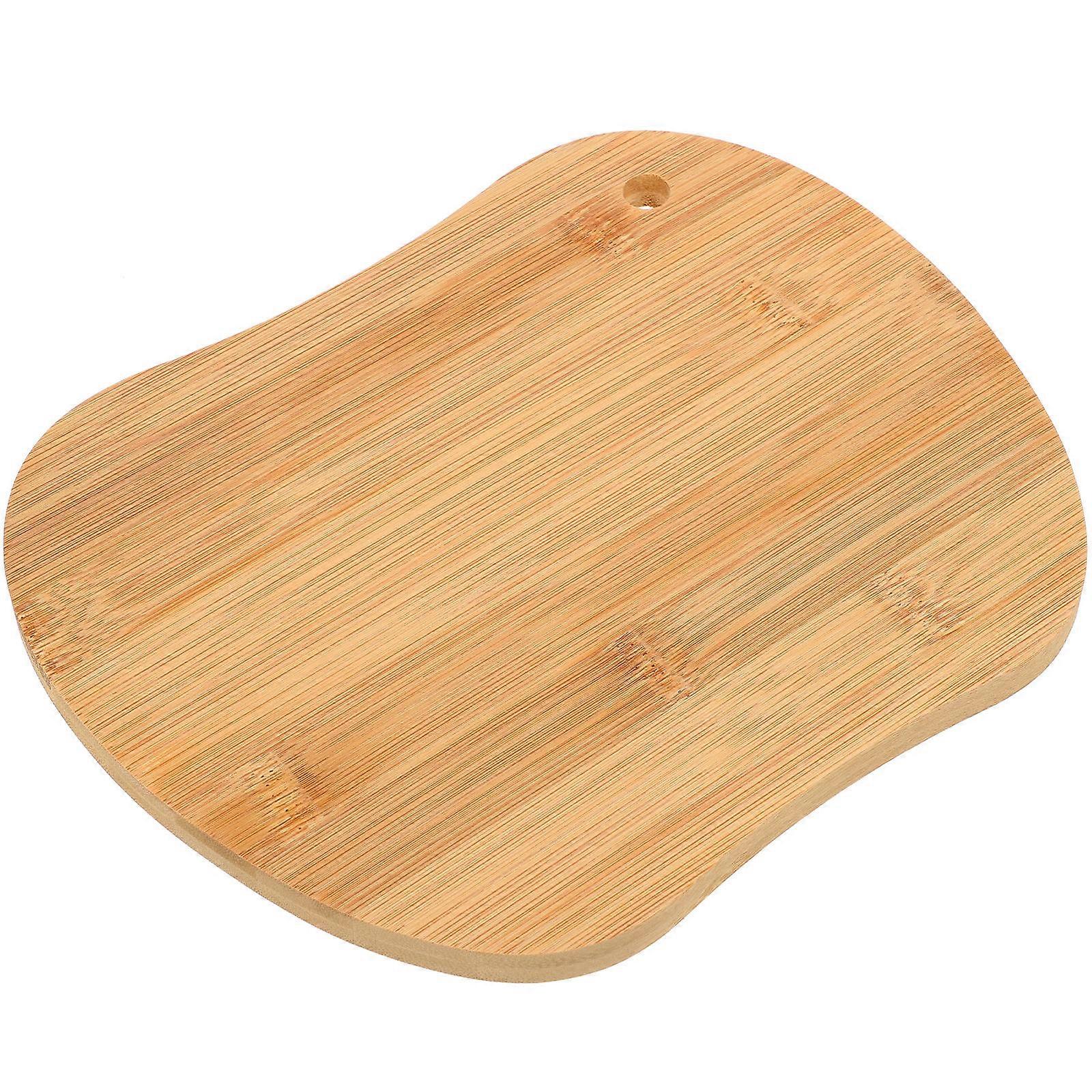 Light Brown Bamboo Pizza Board for Storage with Portable Cutting Board