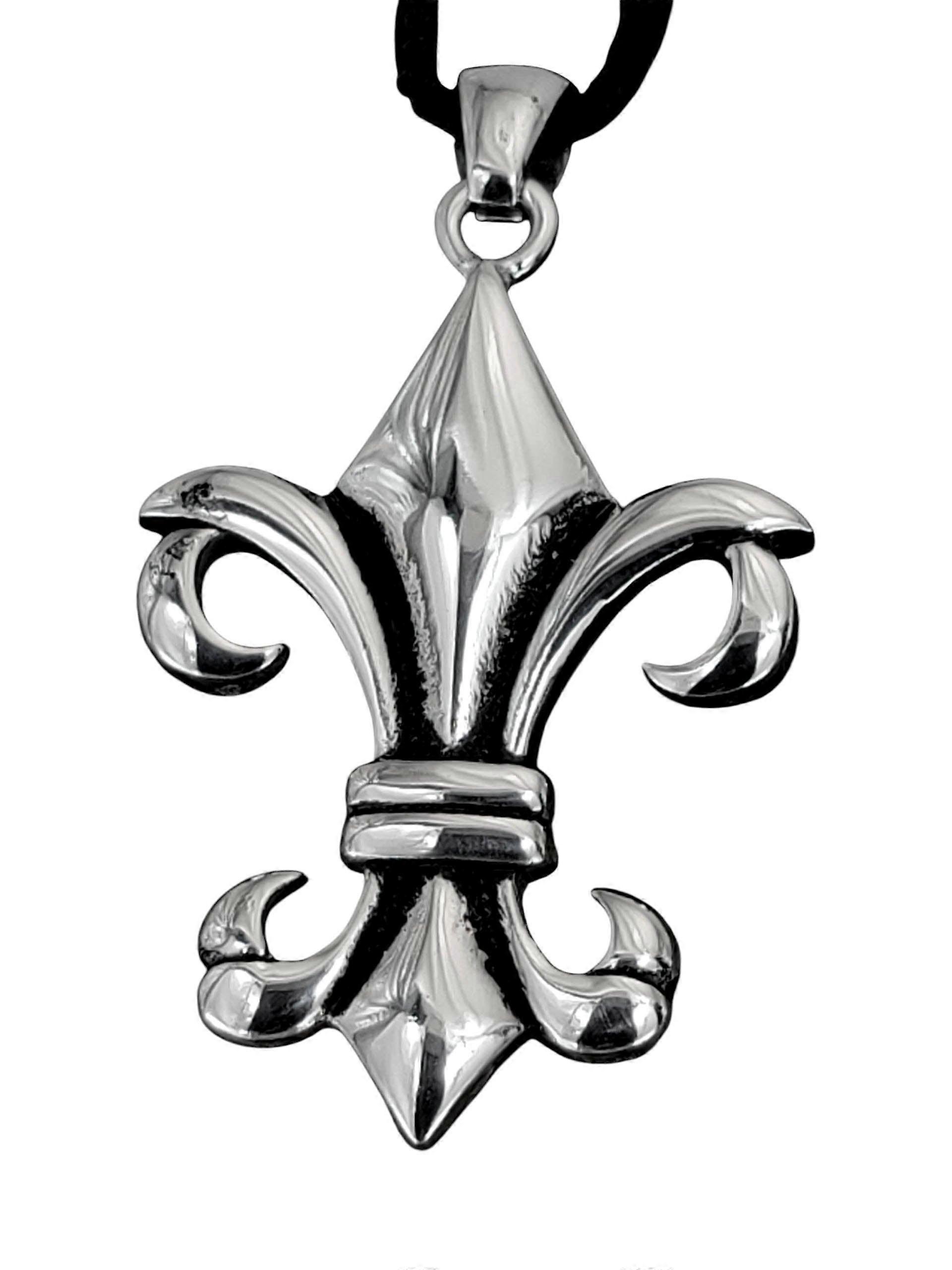 Pendant 15 A Fleur-de-lis - Stainless Steel