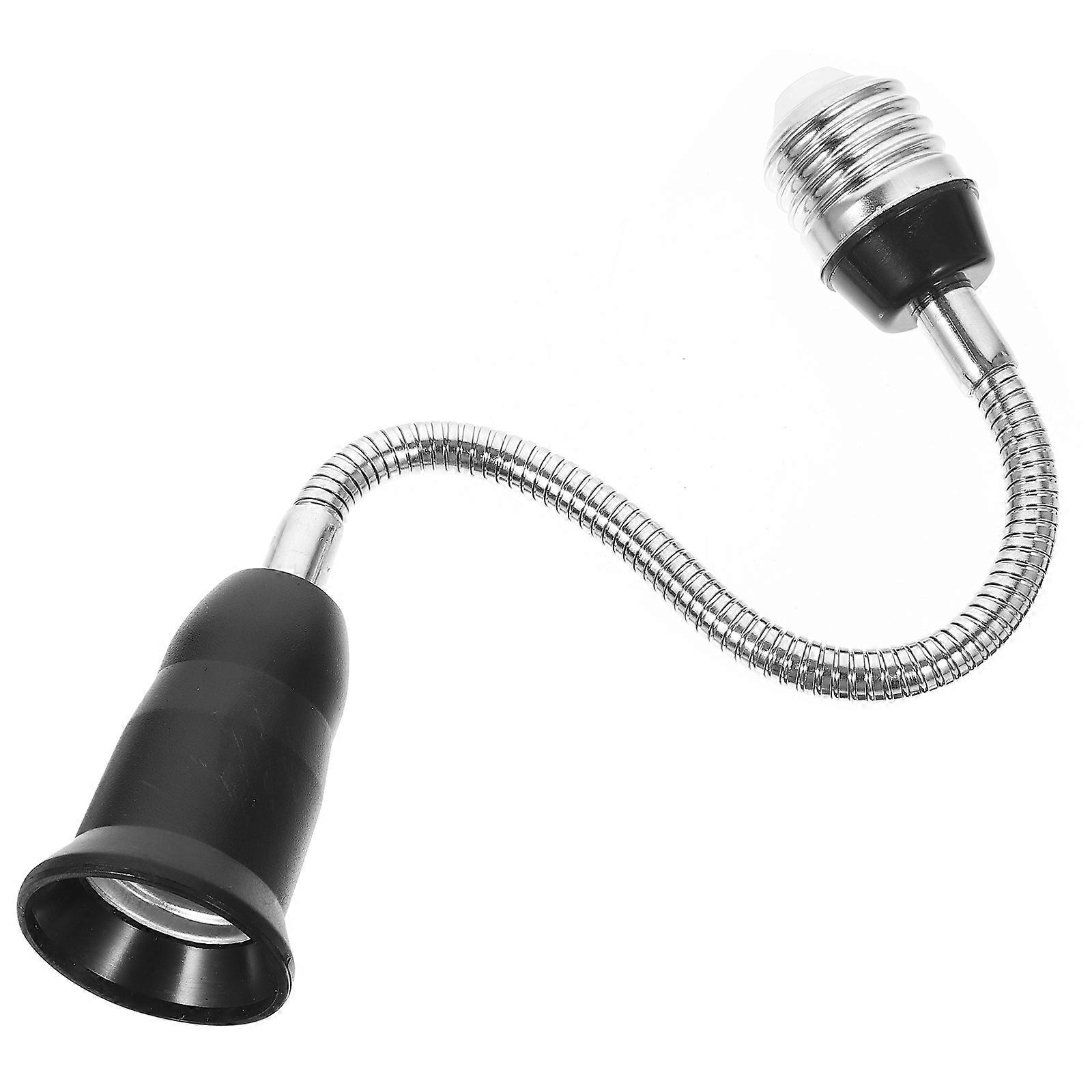 E27 Socket Bulb Extender for Lamp Use 5Pcs Silver Light Socket Adapter