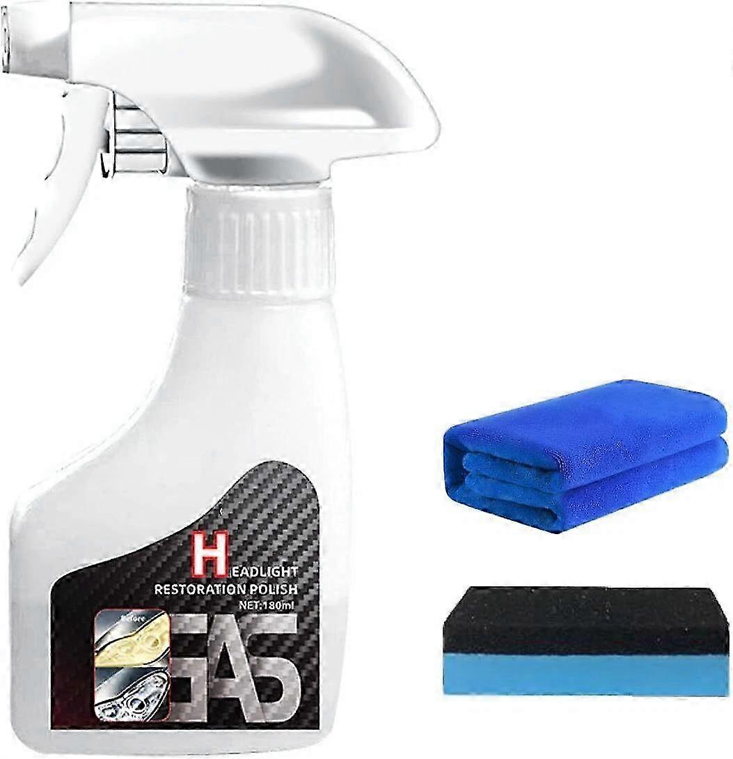 Headlight Restoration Kit with Lens , Scratch Filling and Protective Coating Towels Set