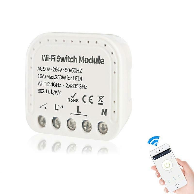 TY-WIFI-S02 APP Remote Control WiFi Smart Light Switch Relay DIY Module Work with Alexa Echo Google 