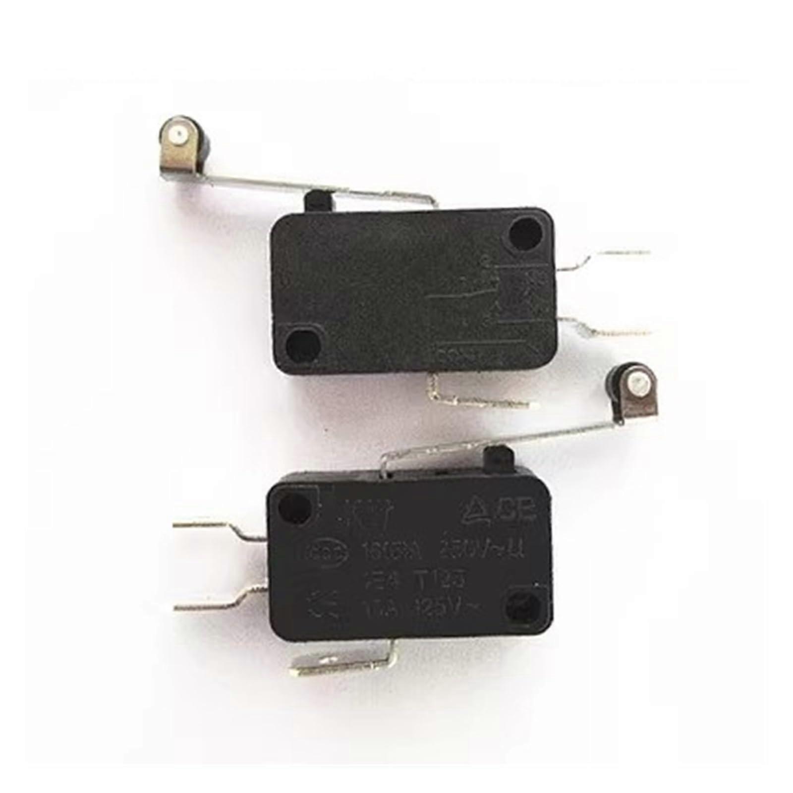 KW82 Micro Limit Switch 5A 250V Copper Pin 6.3mm Wide Terminals for Precise Travel Control