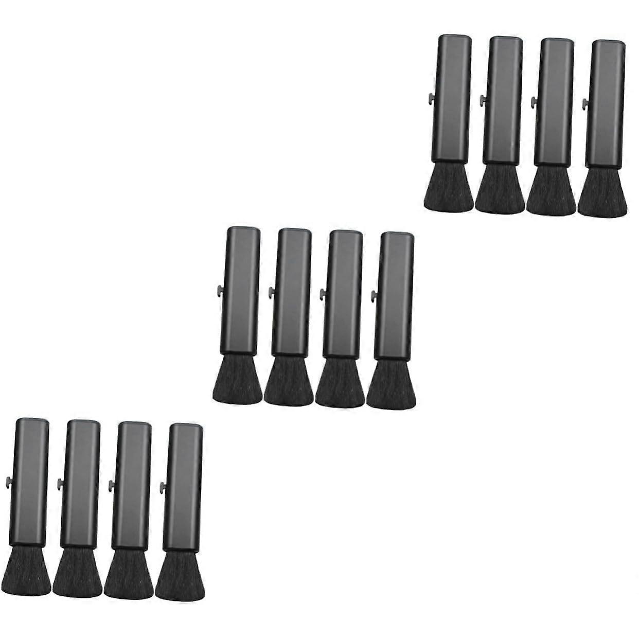 12pcs Keyboard Cleaning Brush Set with Retractable Head for Laptop and Electronics Dust Removal