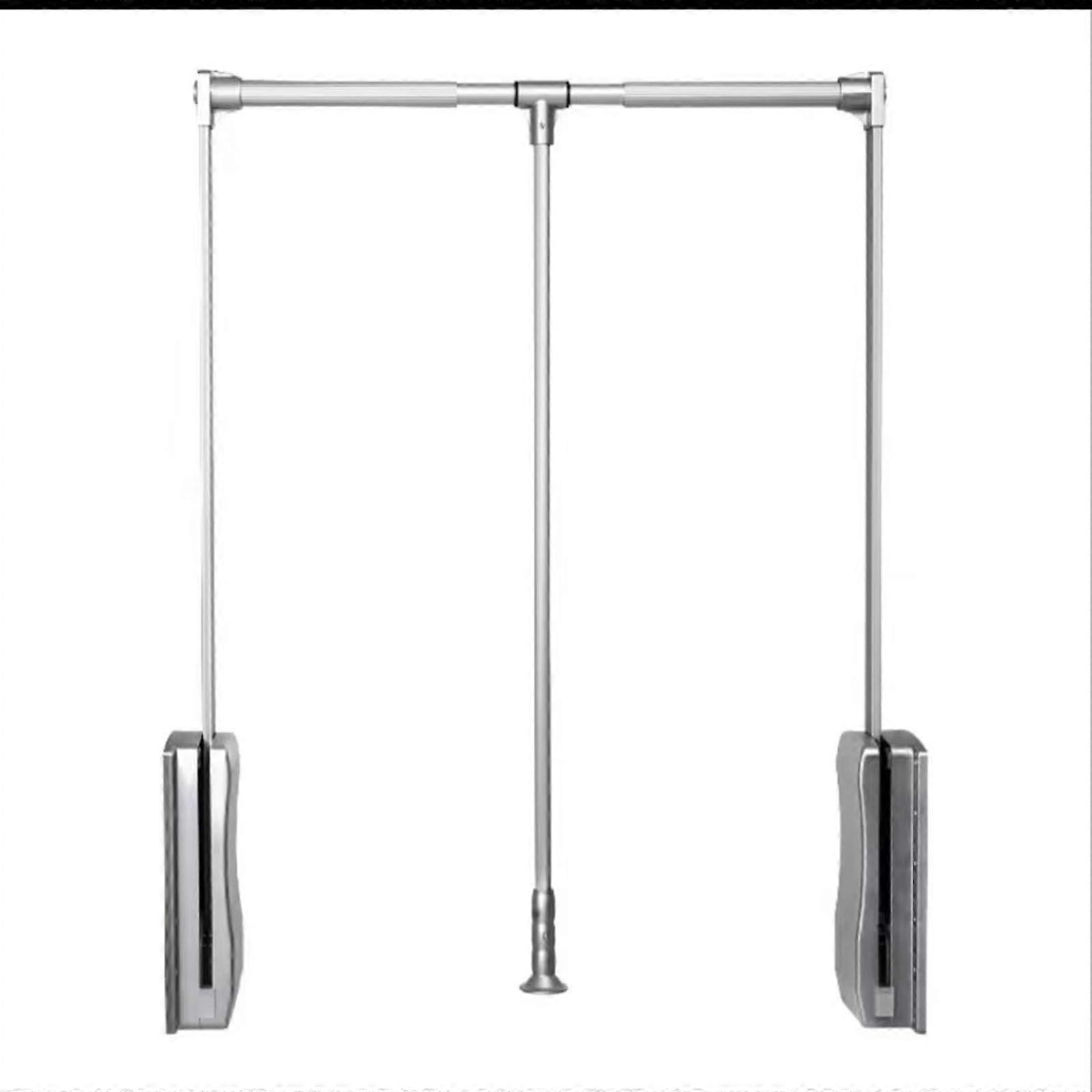Adjustable Wardrobe Lift Rail 4560cm Heavy Duty Pull Down Clothes Rail 30kg Capacity Space Saving