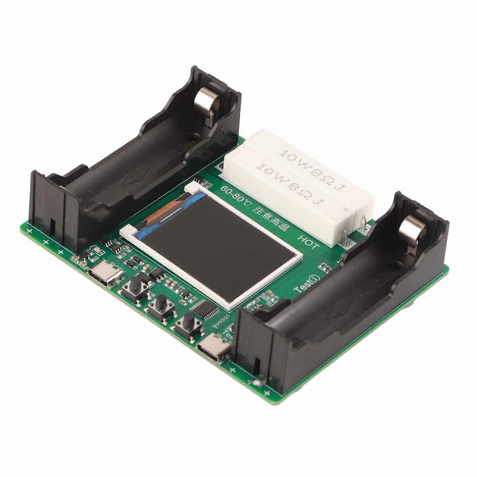 Lithium Battery Capacity Tester with 0.77 inch LCD, Wide Compatibility, MultiMode Accuracy