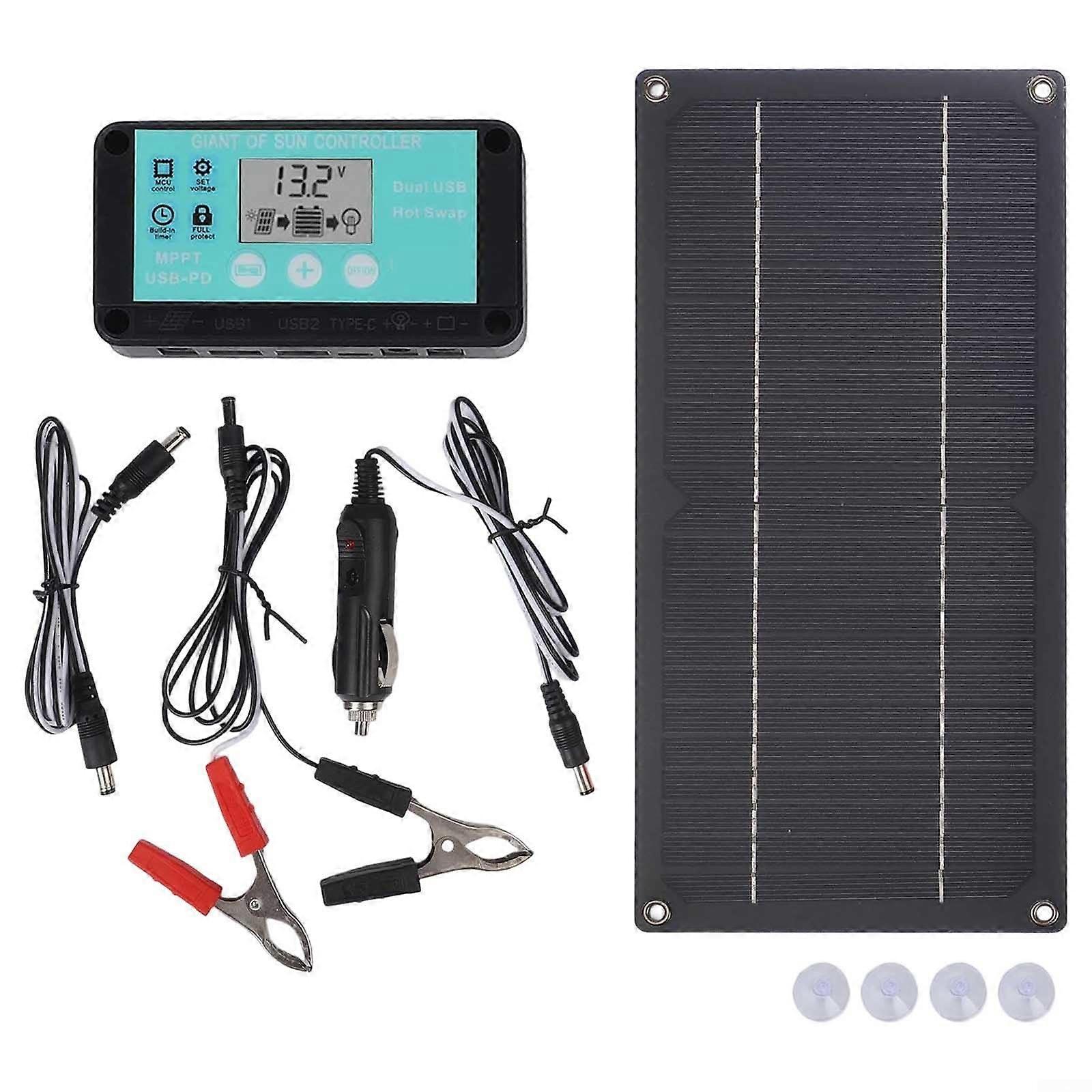 600W Portable Solar Panel Kit with 100A Charge Controller for RV Camping and OffGrid Power