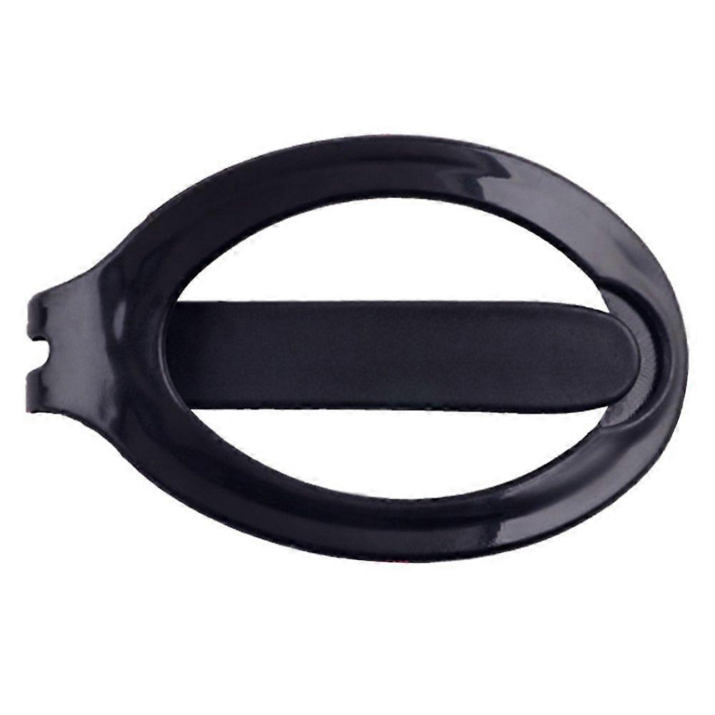 Black Hair Bun Maker Clip for Fast Easy Updo Styling, Durable Plastic Secure Hold