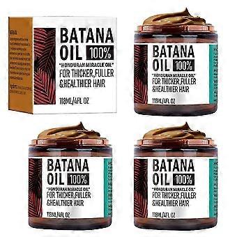 3x Batana Natural Hair Growth Oil Damage Repair Hair Treatments Cream for Fuller Thicken Hair