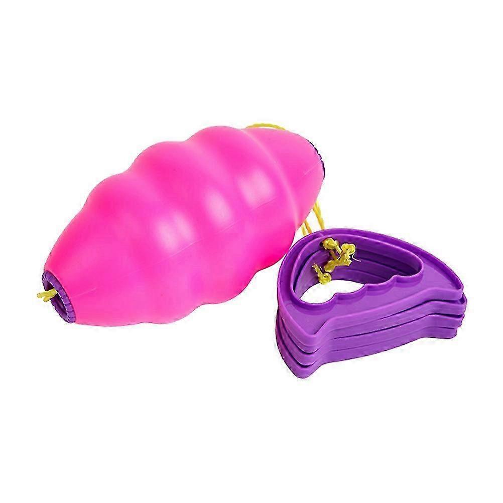 Double Balls Kids Hand-Drawn Cooperative Puller Toy 3 Sets