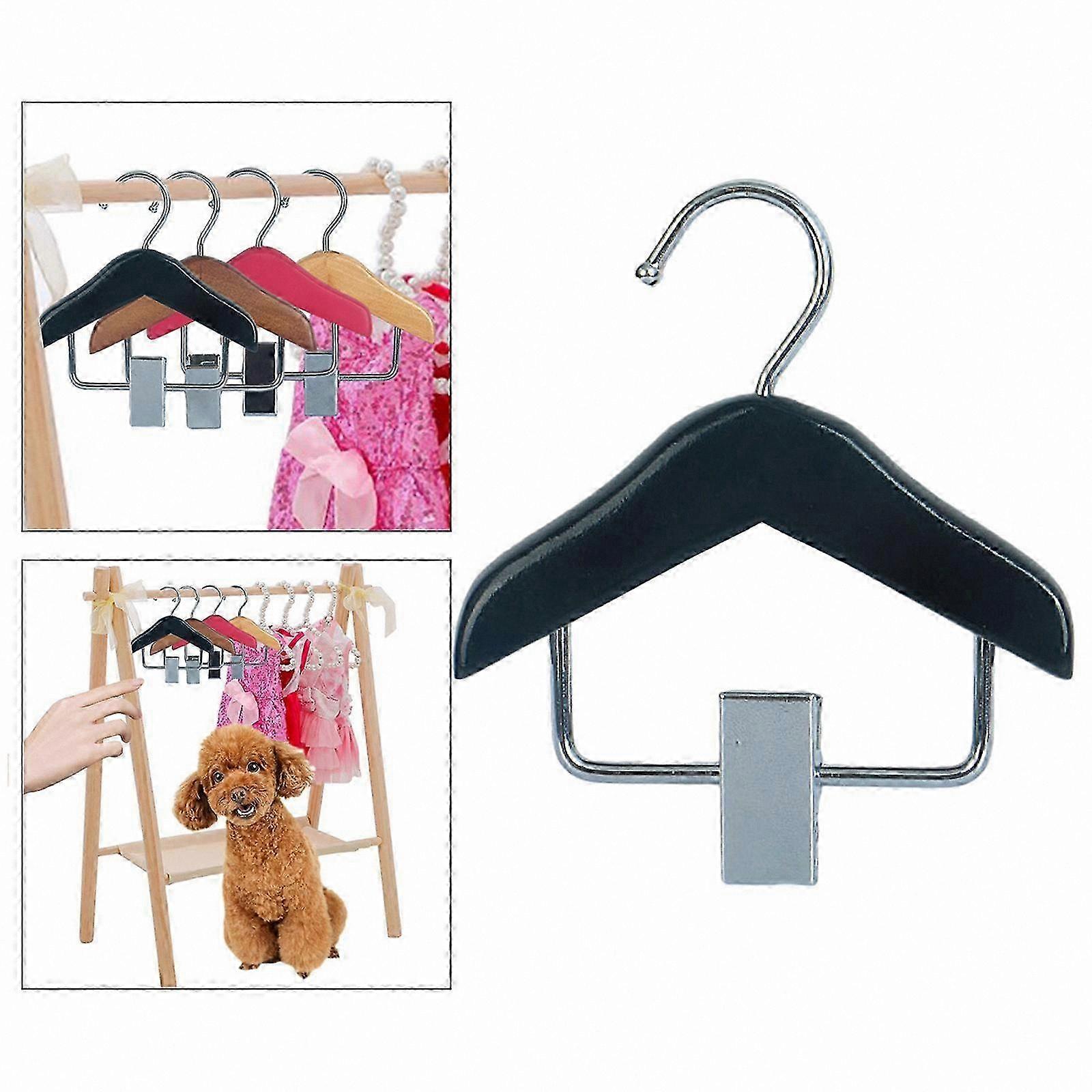 Pet Coat Rack with Clips for Dog Clothes Display Hanger Storage Solution
