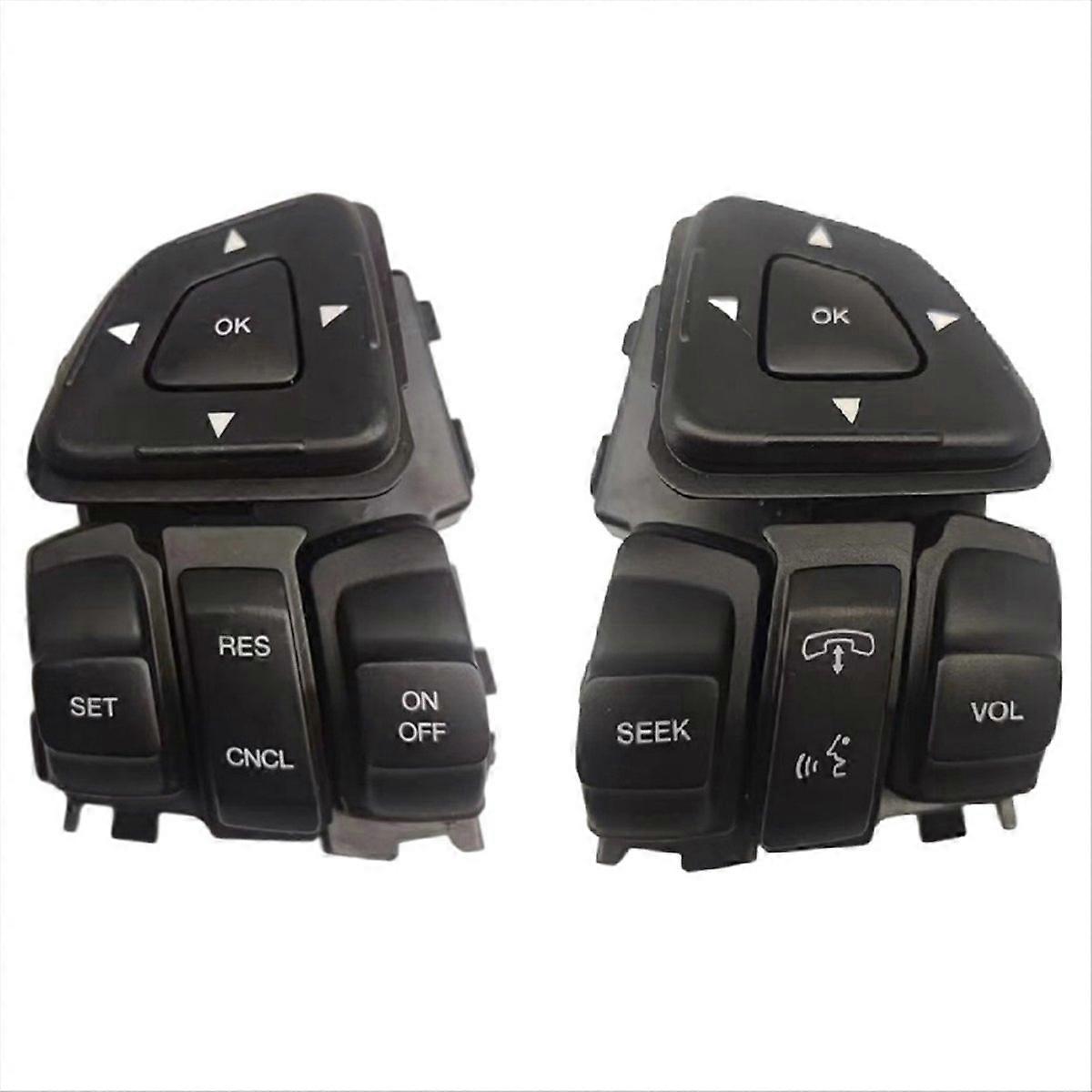 Car Multi-Function Media Steering Wheel Button Audio Volume Cruise Control Switch for Ford Edge Expl