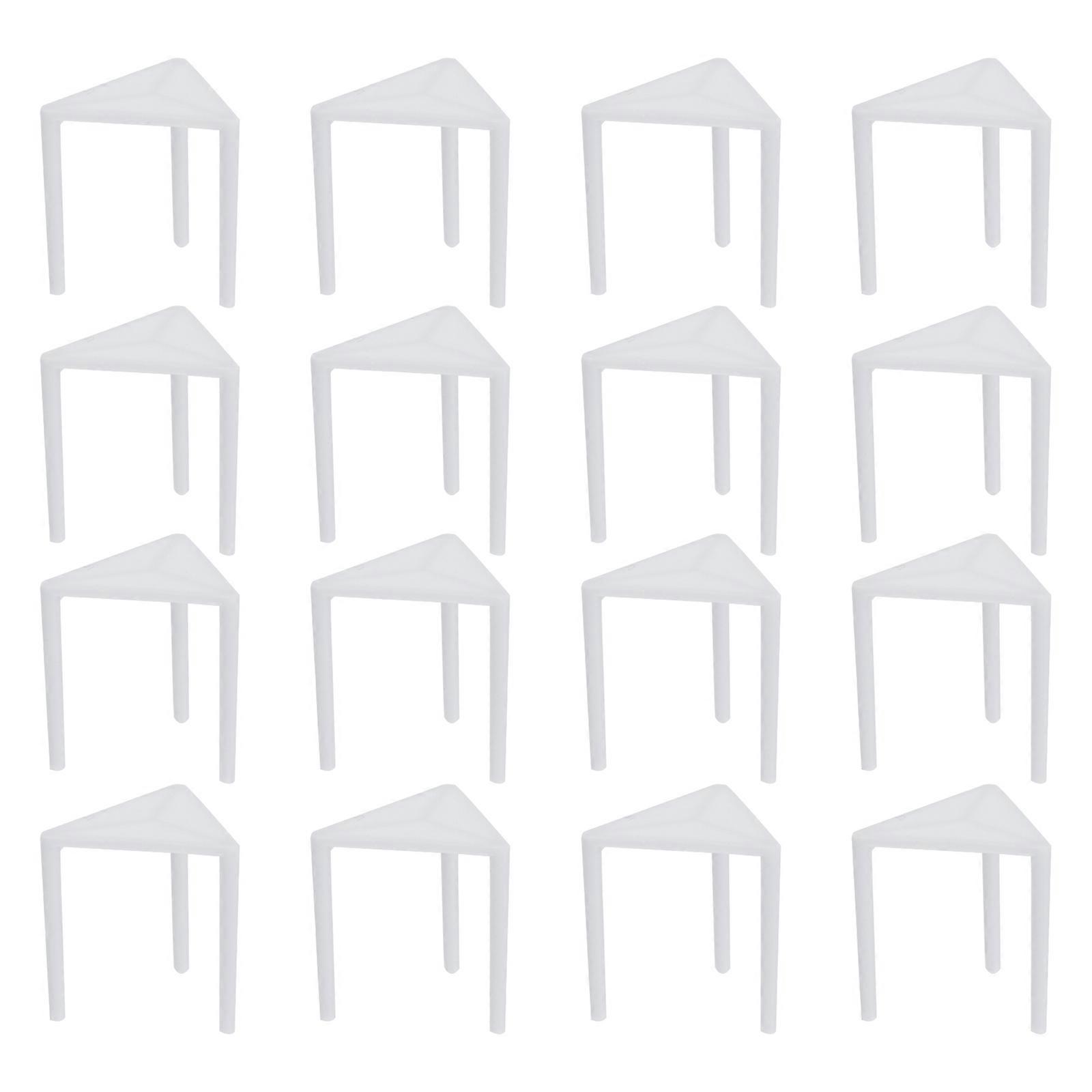 100Pcs Disposable Pizza Tripod for Pizza Use White Plastic Fixing Frame