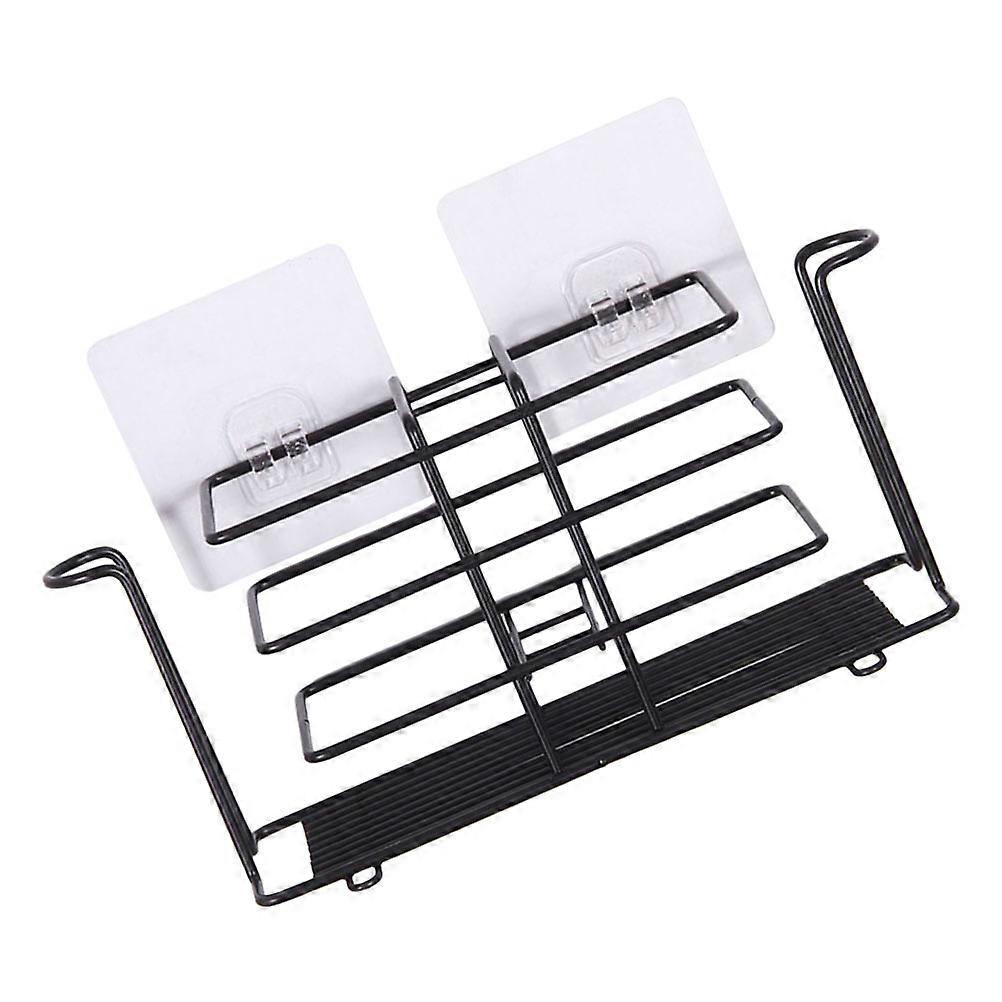 Wall Mounted Shelving Bathroom Storage Rack Rectangular Iron Organizer 1Set
