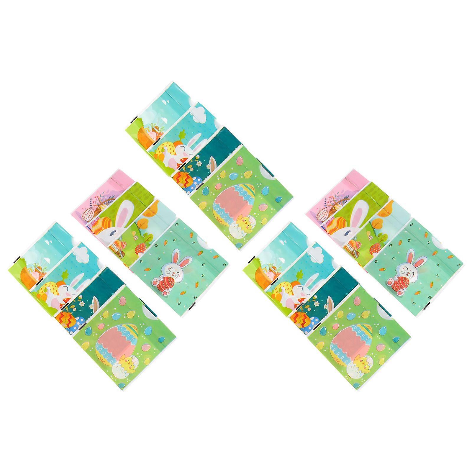 Multi-Function Goody Bags 50Pcs Easter Supply Children Parties Square Shape Decor