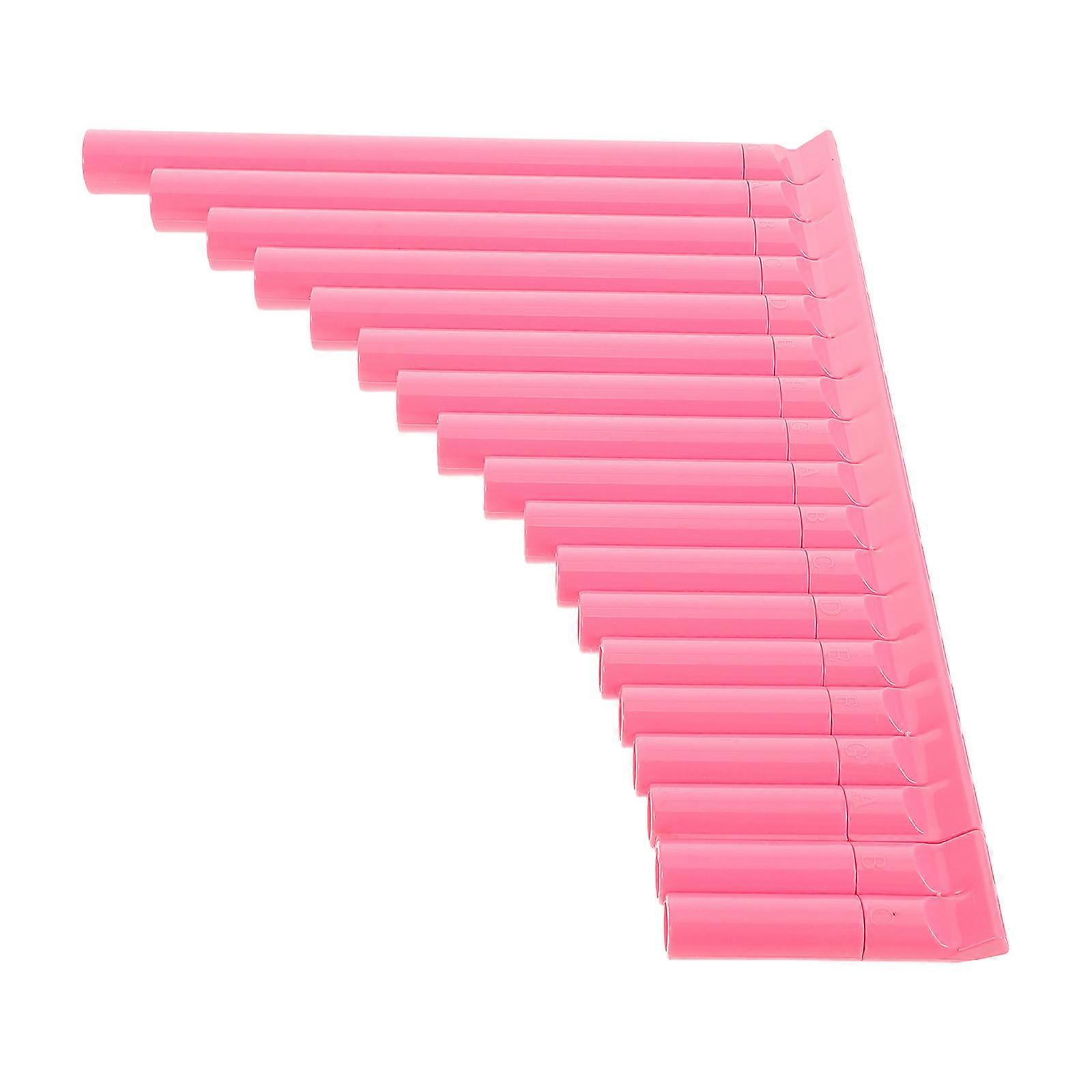 Pan Flute Instrument for Playing Chinese Beginners Pink Design