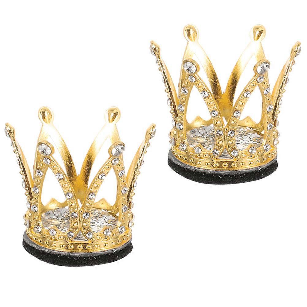 Crown Decoration Multi-Functional Rhinestone Crown Accessory 4Pcs for Girls