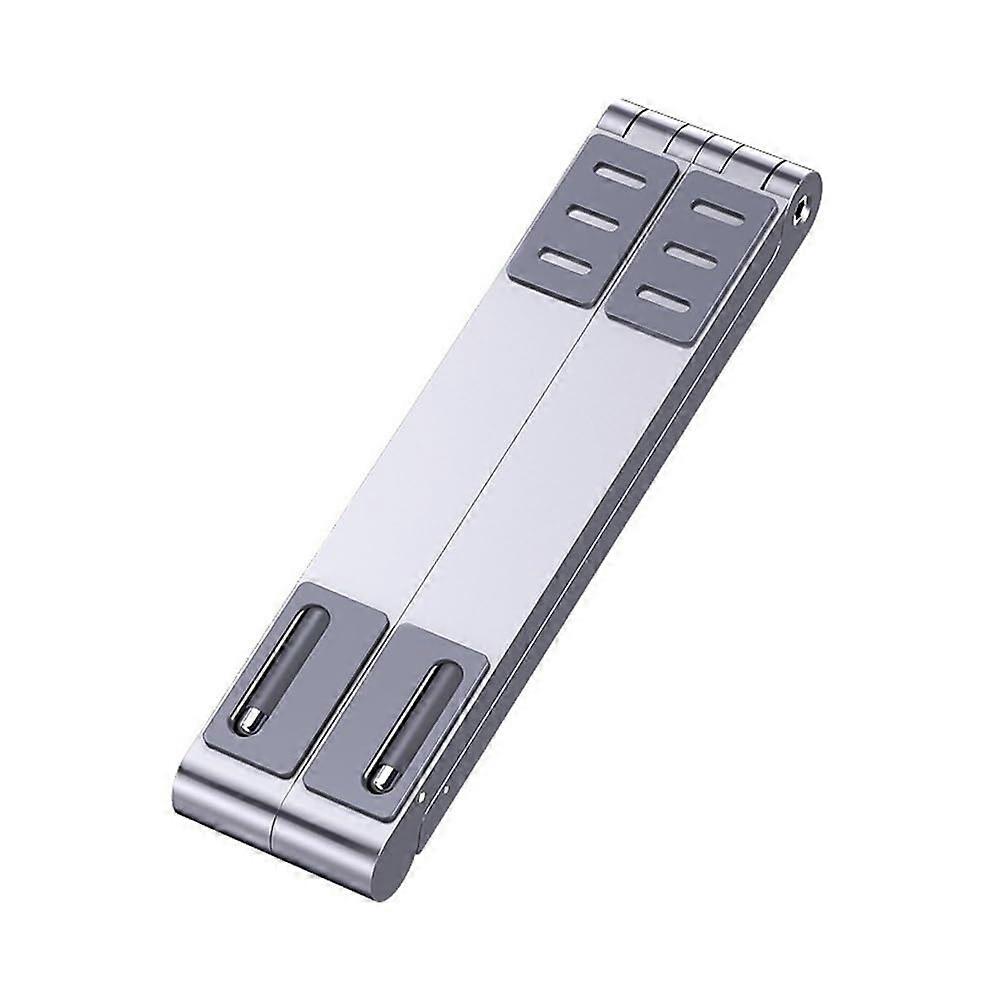 Adjustable Aluminum Laptop Stand with Height and Angle, Foldable Riser for Desk and Posture Support