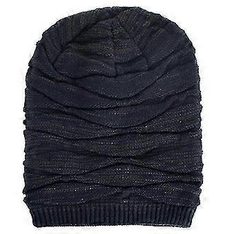 Berretto invernale caldo oversize unisex in maglia a coste per uomo e donna