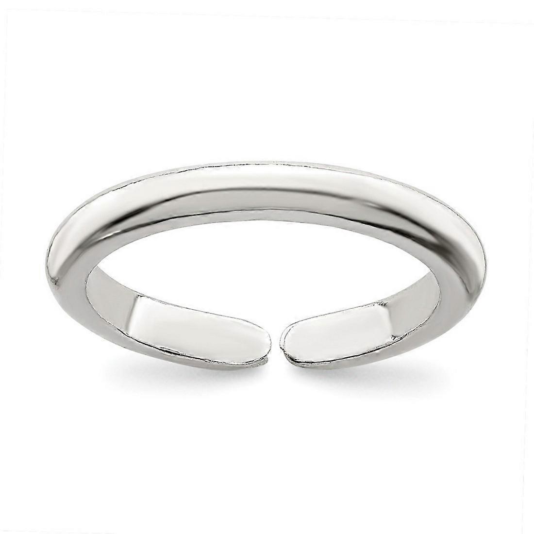 925 Sterling Silver Solid toe ring 2mm Wide toe ring for Women - .9 Grams