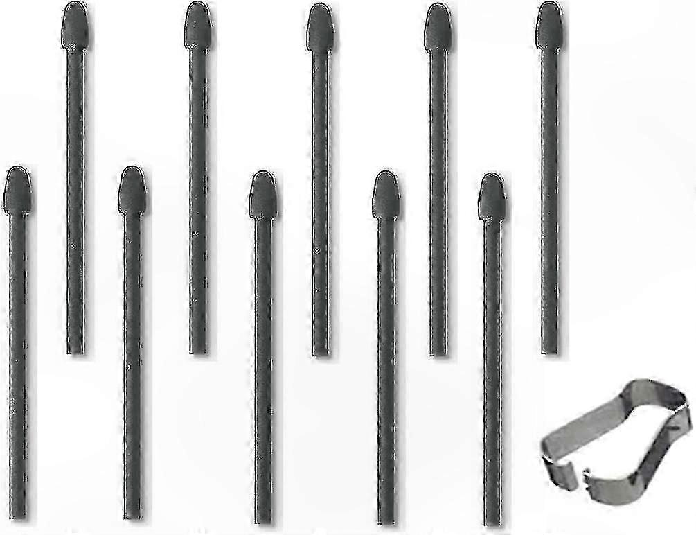 Replacement Stylus Nibs for E-Reader Tablets - 10-Pack Black Tips