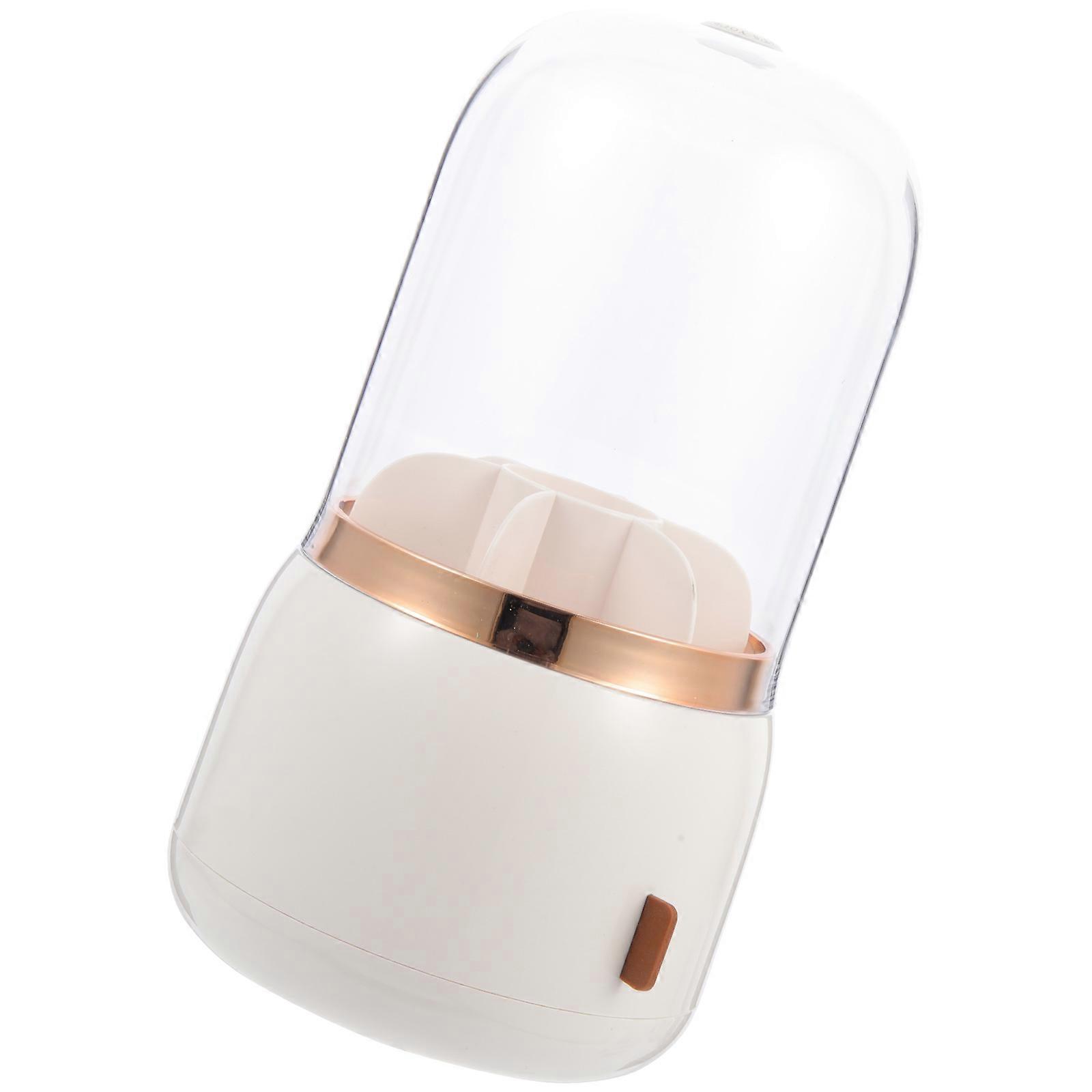 Rotatable Makeup Brush Holder Covered Container for Storage Makeup Brushes