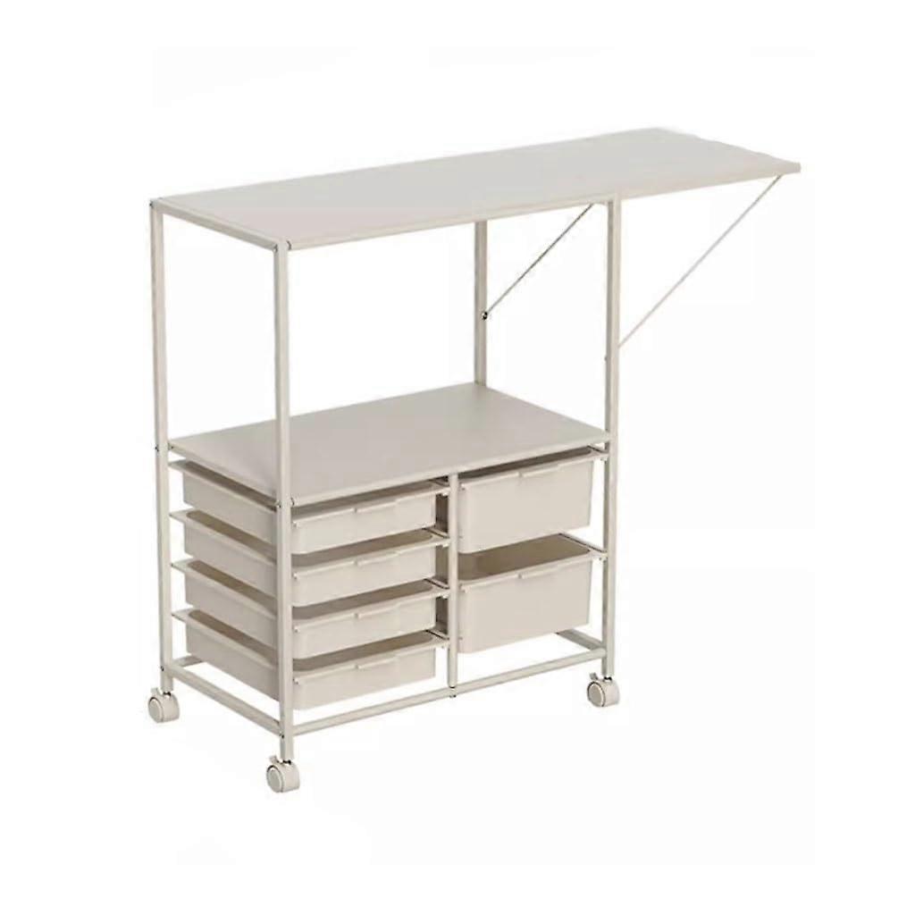 Printer Stand with MultiLevel Shelves, SpaceSaving Tall Office Storage Rack for Small Spaces
