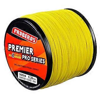 Flettet fiskesnøre 4 tråder sterkere multifilament PE-flettet tråd for saltvann 30 LB 328 meter supersterk superline