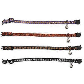 Pet Collar Dog Collar for Halloween 8Pcs Kitten Puppy Neck Chain with Bell