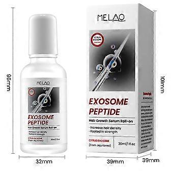 Exosome Peptide Hair Growth Serum Roll-On, 30 ml hovedbundsbehandling til tykkere hår