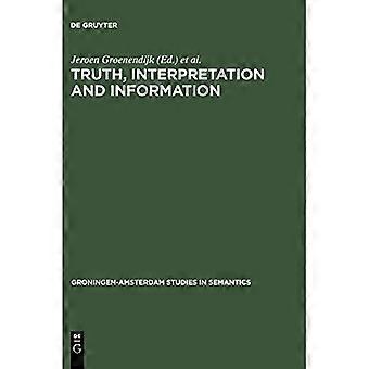 Prawda, interpretacja i informacja: wybrane artykuły z III Kolokwium Amsterdamskiego (Groningen-Amsterdam Studies in Semantics)