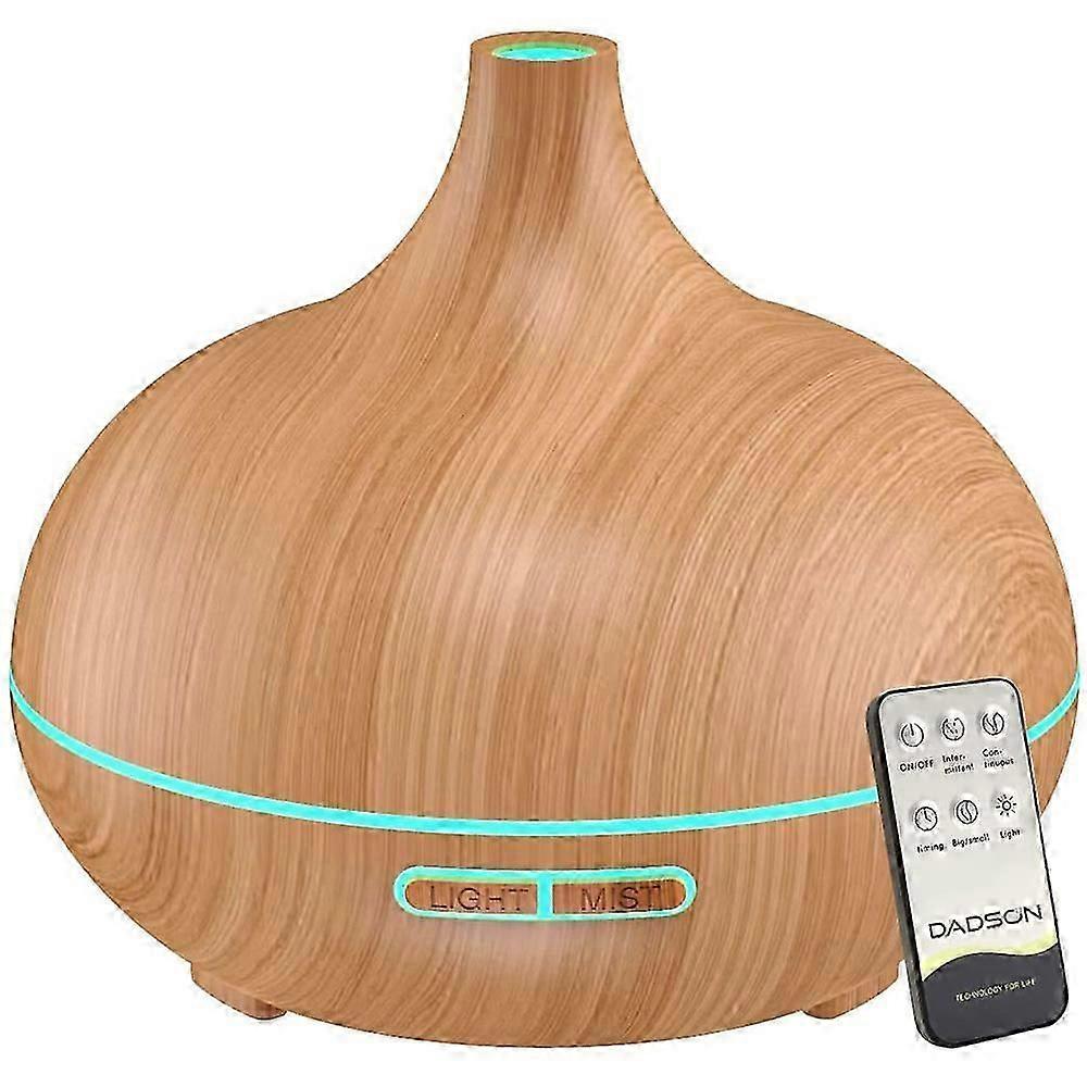 Aromatherapy Diffuser, Ultrasonic Diffuser with Cool Mist Humidifier Function, Ideal for Large Spaces and Fragrance Oils, Includes Remote Control for