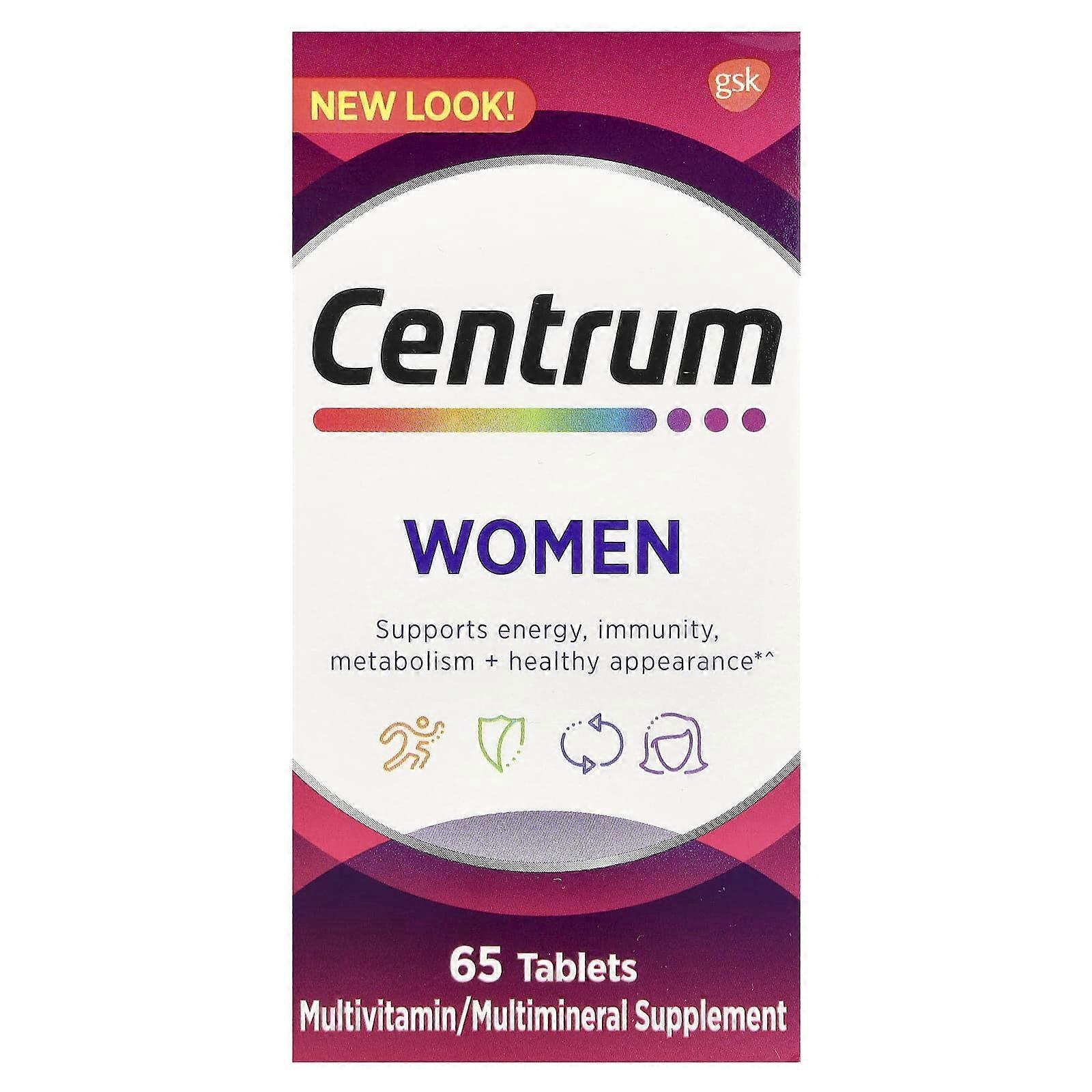 Centrum, Women Multivitamin, 65 Tablets, 2-Pack
