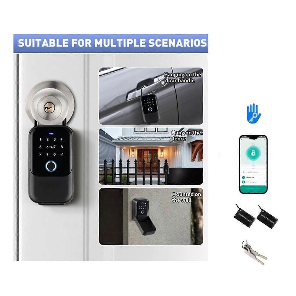 TTlock Smartkey Lock Box Wireless Electronic Key Safe with Digital Code App Controlled Smartlock for Home Key Padlock