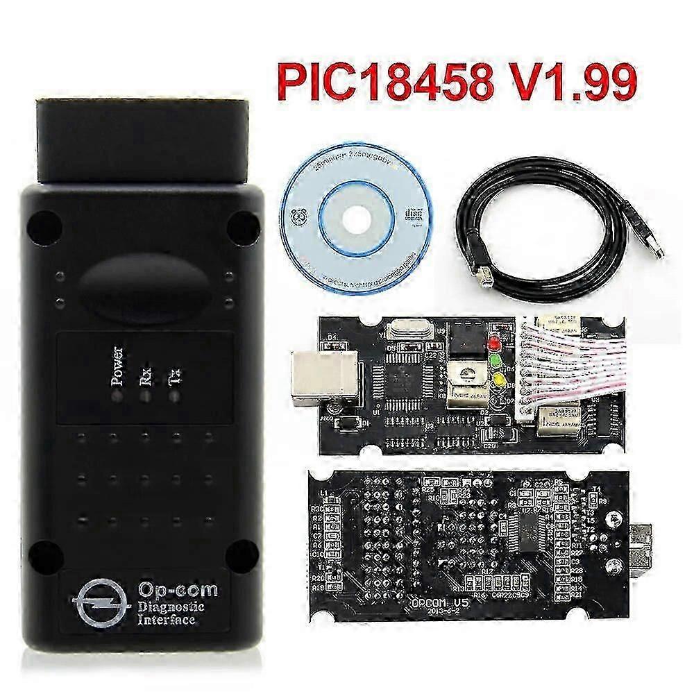 Opcom V1.78 Versión Op Com Auto Tool Scanner con Pic18f458 OBD2 Op-com CAN Bus para Opely