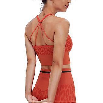 Women's Lady Sexy Tops Push Up Corset Crop Tops Underwear Criss-Cross Back Lingerie Camisoles Sports compatible with Tank Top Workou Orange