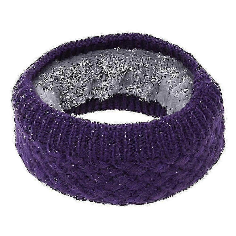 Winter Men Women Solid Color O Ring Collar Scarf