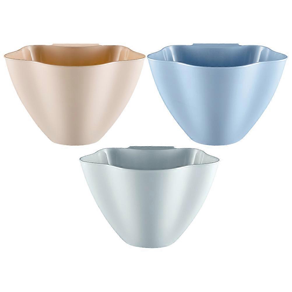 Plastic Waste Storage Bin Hanging Garbage Container for Kitchen 3Pcs