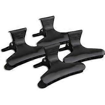 12 Parrucchieri neri Farfalla Stile di capelli Styling Hair Clips Salon Sezione Clips Fermagli Artiglio Barrettes Barber Shop Tool
