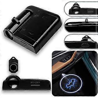 Auto Deur Lichten Logo Projector Universele Draadloze Auto Door Led Projector Lights Koolstofvezel Batman Opgewaardeerd Autodeur Logo Voor Alle Merken Car2PCS Carb